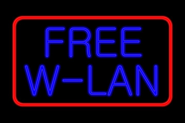 Neon Sign free w-lan