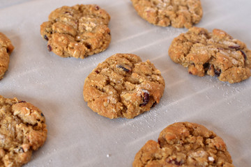 Fresh Baked homemade oatmeal cookies