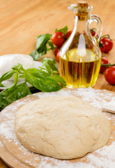 Preparazione della pizza, close-up