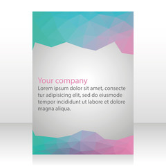 Fototapeta premium Vector brochure design template