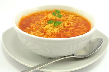tomato soup with noodles
