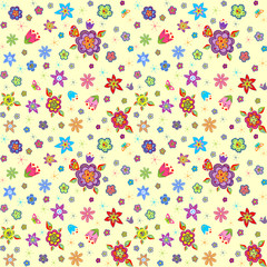 Funny flowers wrapper