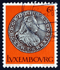 Postage stamp Luxembourg 1981 Silver Coin