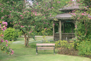 small pavilion in park