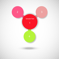 metaball colorful round diagram infographics