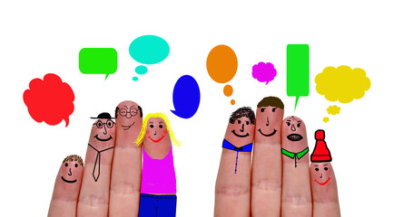 Finger sprechblasen