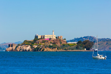 Alcatraz island penitentiary in San Francisco Bay California
