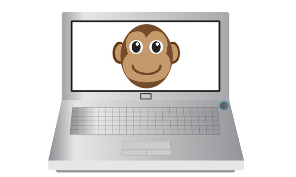 Laptop and Monkey