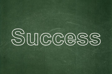 Obraz premium Business concept: Success on chalkboard background