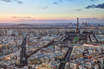 Fototapeta na wymiar Coucher de soleil à Paris