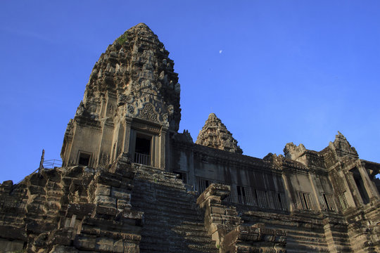 Temple Ruins Near Angkor Wat In Cambodia