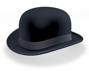 Schwarze Melone, Bowler Hat, 3D Rendering