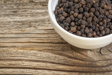 black peppercorns