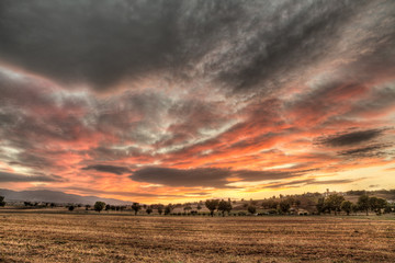 evening in Umbria, Italy