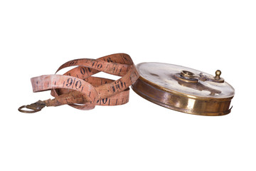 aged measure tape