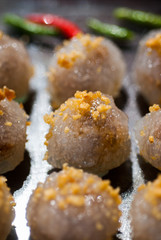 Sago pork, Thai Dessert and Appetizer