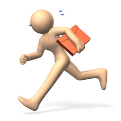 I deliver the luggage.