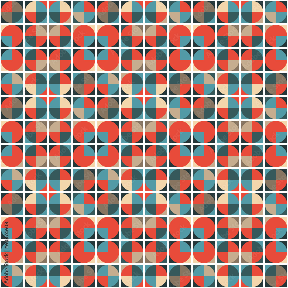 Poster abstract geometric background - seamless vector pattern