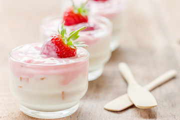 strawberry smoothie with strawberries