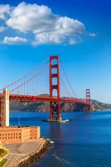 Fotobehang Golden Gate Bridge San Francisco from Presidio California © lunamarina