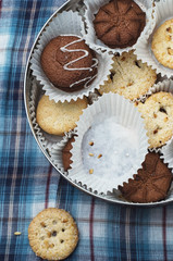 several types of baked sugar cookies