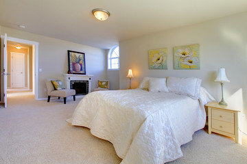 Elegant large bedroom