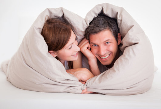 paar bett herz
