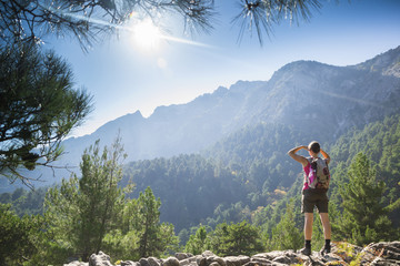 Hiking up