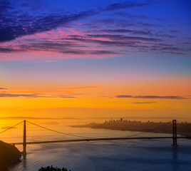 Golden Gate Bridge San Francisco sunrise California