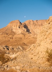 Fototapeta na wymiar Mountains in stone desert nead Dead Sea
