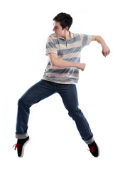 young man dancing