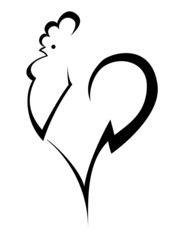 stylized cock © matsiash