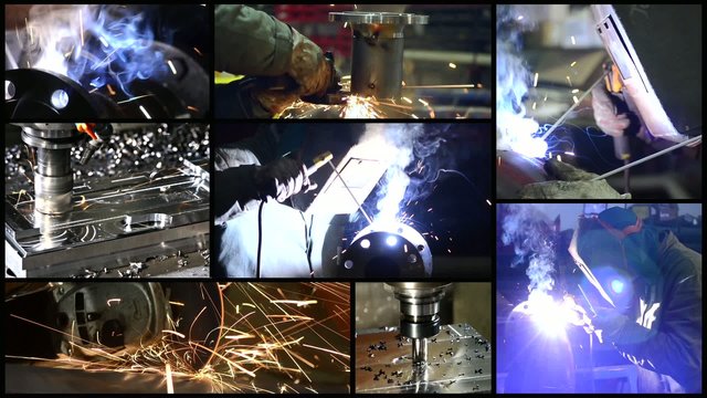 metalworking collage