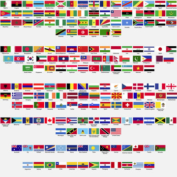Official flags of the world, collection