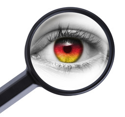 Auge unter der Lupe