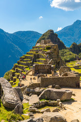 Mysterious city - Machu Picchu, Peru,South America. - obrazy, fototapety, plakaty