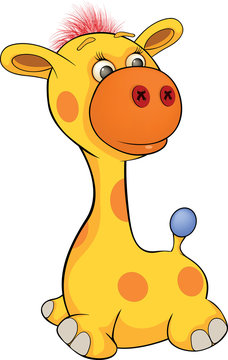 Toy giraffe cartoon