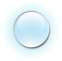 Transparent water drop vector