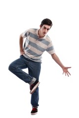 young man dancing