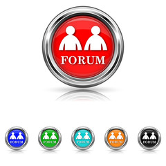 Forum icon - vector set
