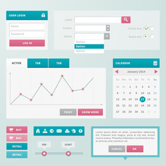 Trend UI components for web or e-shop