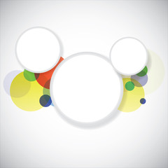 Colorful circles background