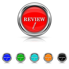 Review icon - vector set
