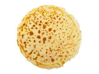 Pancake isolated on white background