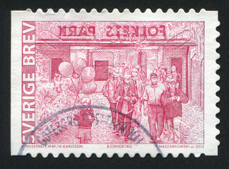 Entrance with Visitors Bjorneborg