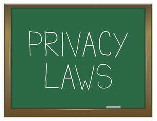 Obraz premium Privacy laws concept.