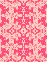 valentines day pink background