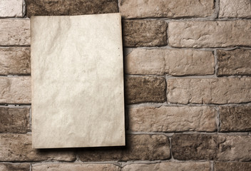 paper on wall