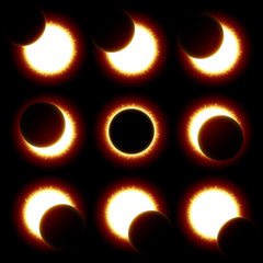 Solar Eclipse phases