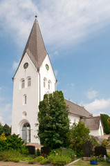 St.-Clemens-Kirche Nebel auf Amrum